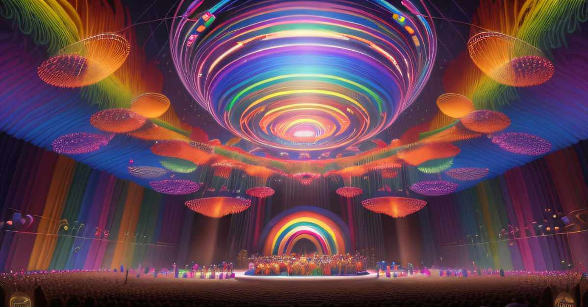 A representation of how sound to shape synesthesia might look