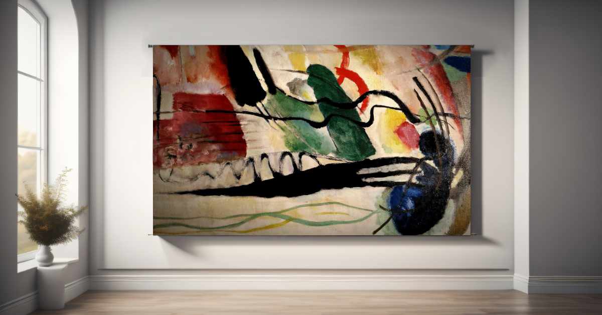 Wassily Kandinsky's abstract artwork showing synesthesia like characteristics