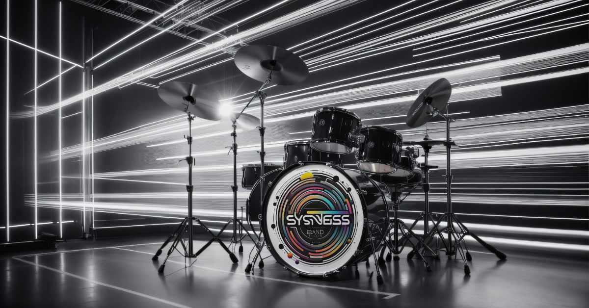 A drum pattern visualized by someone with synesthesia